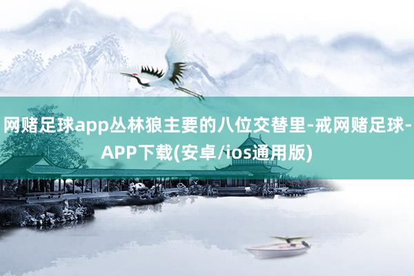 网赌足球app丛林狼主要的八位交替里-戒网赌足球-APP下载(安卓/ios通用版)