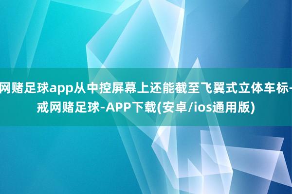 网赌足球app从中控屏幕上还能截至飞翼式立体车标-戒网赌足球-APP下载(安卓/ios通用版)