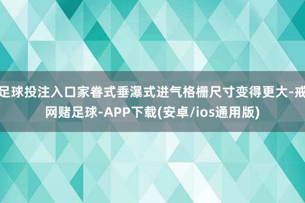 足球投注入口家眷式垂瀑式进气格栅尺寸变得更大-戒网赌足球-APP下载(安卓/ios通用版)