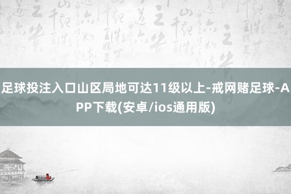 足球投注入口山区局地可达11级以上-戒网赌足球-APP下载(安卓/ios通用版)