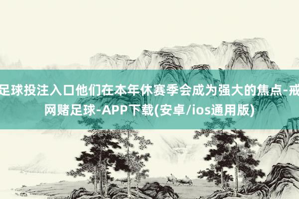 足球投注入口他们在本年休赛季会成为强大的焦点-戒网赌足球-APP下载(安卓/ios通用版)