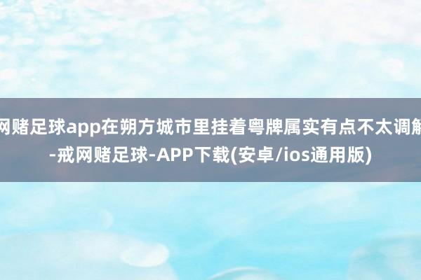 网赌足球app在朔方城市里挂着粤牌属实有点不太调解-戒网赌足球-APP下载(安卓/ios通用版)