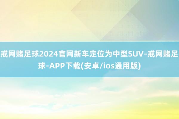 戒网赌足球2024官网新车定位为中型SUV-戒网赌足球-APP下载(安卓/ios通用版)