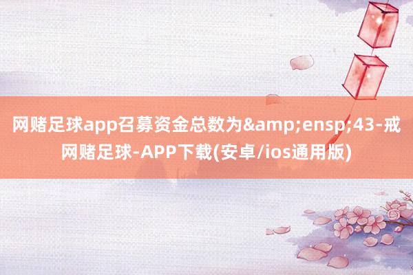 网赌足球app召募资金总数为&ensp;43-戒网赌足球-APP下载(安卓/ios通用版)