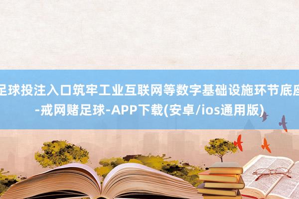 足球投注入口筑牢工业互联网等数字基础设施环节底座-戒网赌足球-APP下载(安卓/ios通用版)