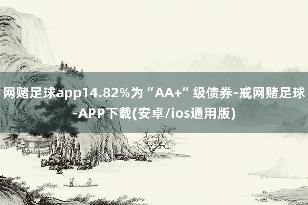 网赌足球app14.82%为“AA+”级债券-戒网赌足球-APP下载(安卓/ios通用版)