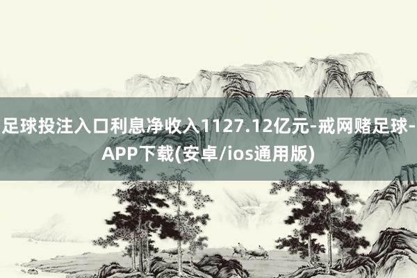 足球投注入口利息净收入1127.12亿元-戒网赌足球-APP下载(安卓/ios通用版)