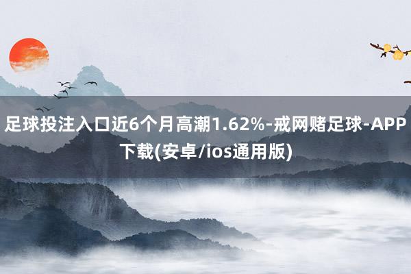 足球投注入口近6个月高潮1.62%-戒网赌足球-APP下载(安卓/ios通用版)