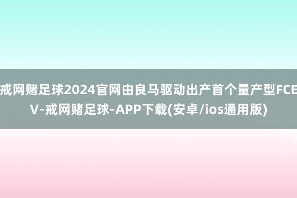 戒网赌足球2024官网由良马驱动出产首个量产型FCEV-戒网赌足球-APP下载(安卓/ios通用版)