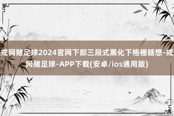 戒网赌足球2024官网下部三段式黑化下格栅瞎想-戒网赌足球-APP下载(安卓/ios通用版)