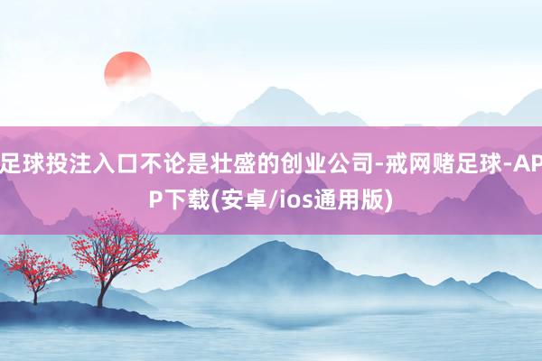 足球投注入口不论是壮盛的创业公司-戒网赌足球-APP下载(安卓/ios通用版)