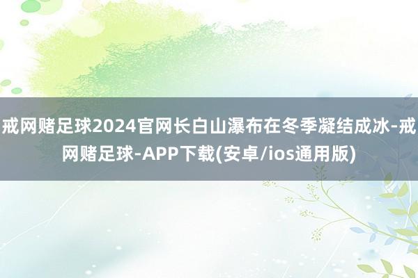 戒网赌足球2024官网长白山瀑布在冬季凝结成冰-戒网赌足球-APP下载(安卓/ios通用版)