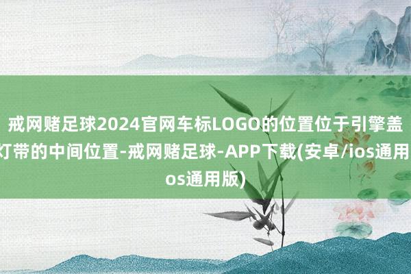 戒网赌足球2024官网车标LOGO的位置位于引擎盖和灯带的中间位置-戒网赌足球-APP下载(安卓/ios通用版)