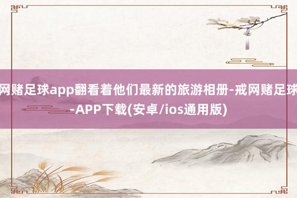 网赌足球app翻看着他们最新的旅游相册-戒网赌足球-APP下载(安卓/ios通用版)