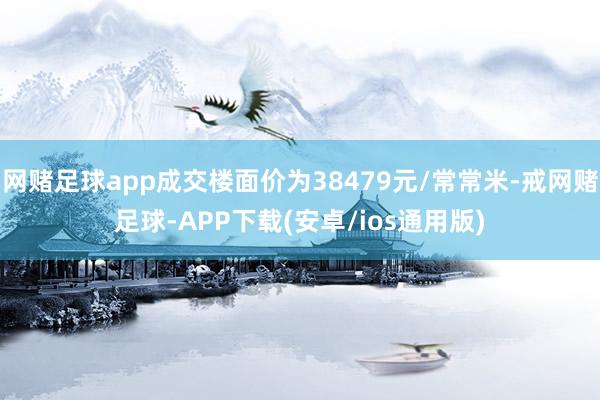 网赌足球app成交楼面价为38479元/常常米-戒网赌足球-APP下载(安卓/ios通用版)