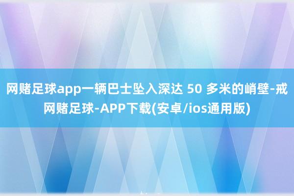 网赌足球app一辆巴士坠入深达 50 多米的峭壁-戒网赌足球-APP下载(安卓/ios通用版)