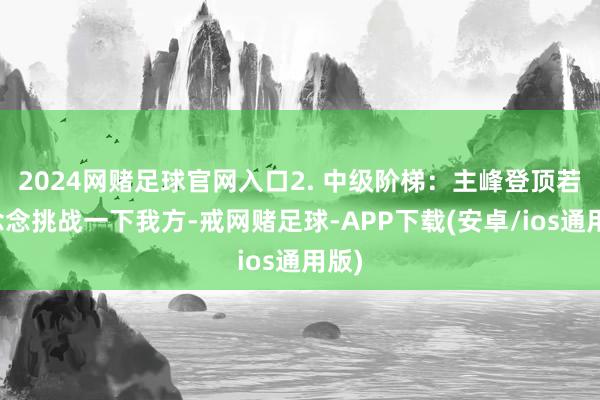 2024网赌足球官网入口2. 中级阶梯：主峰登顶若是念念挑战一下我方-戒网赌足球-APP下载(安卓/ios通用版)
