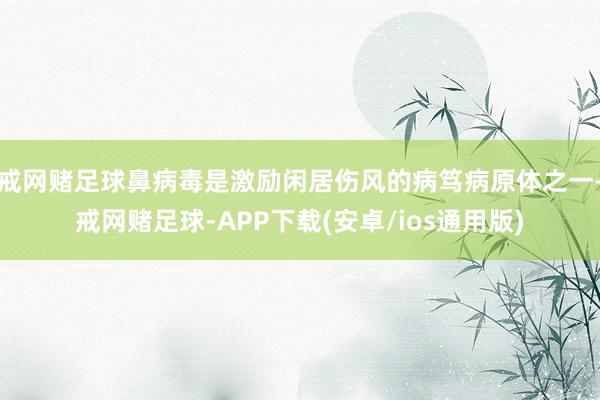 戒网赌足球鼻病毒是激励闲居伤风的病笃病原体之一-戒网赌足球-APP下载(安卓/ios通用版)
